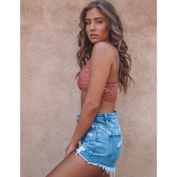 Liz Lacey Bralette - Brick - Picture 5 of 7